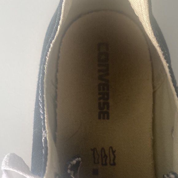 Black low top Converse. - Picture 4 of 6